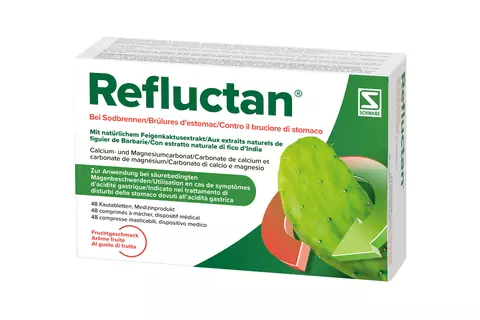 Packshot Refluctan - gegen Magenbrennen und Reflux