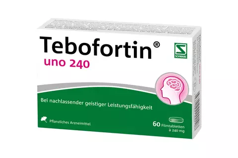 Tebofortin Uno Vergesslichkeit Konzentrationsschwierigkeiten- Schwabe Pharma